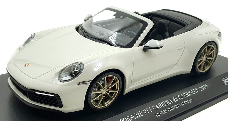 Minichamps 1/18 Scale Diecast 155 067335 Porsche 911 Carrera 4S Cabriolet Grey