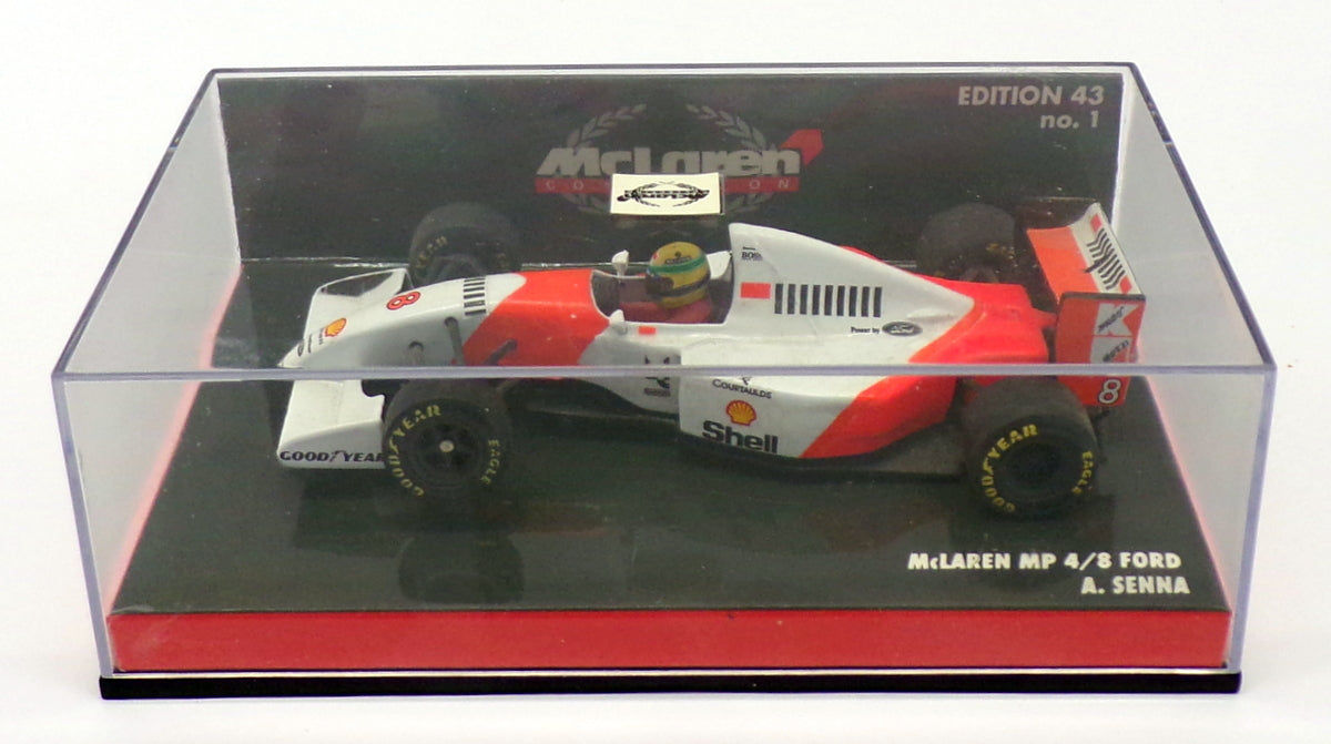 Minichamps 1/43 Scale 530 934308 - F1 McLaren MP 4/8 Ford - #8 A.Senna