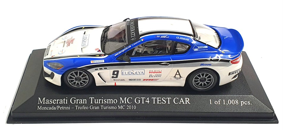 Minichamps 1/43 Scale 400 101209 - Maserati Gran Turismo MC GT4 Test Car 2010