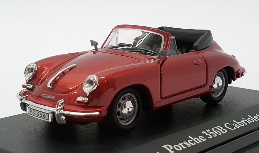 American Mint 1/43 Scale 3042026 - Porsche 356B Cabriolet - Met Dk Red