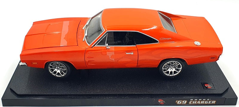 Hot Wheels 1/18 Scale Diecast B1587 - 1969 Dodge Charger - Orange