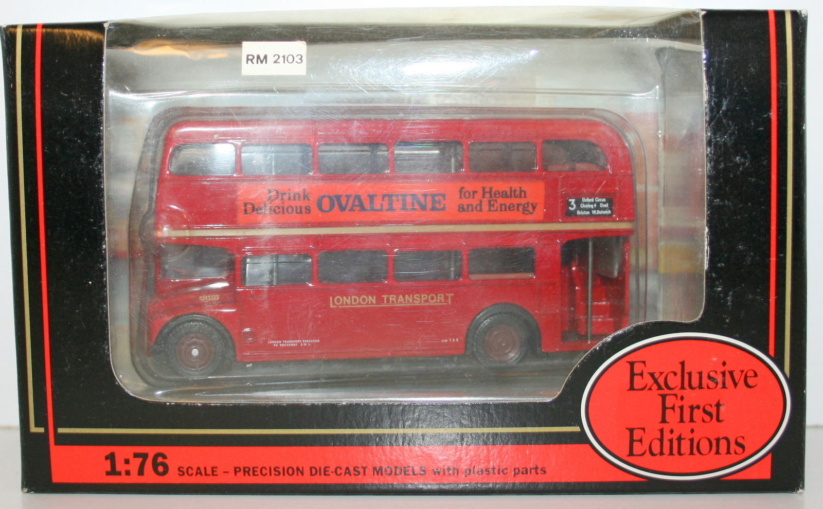 EFE 1/76 15602 ROUTE MASTER BUS OVERTINE LONDON TRANSPORT 3 CRYSTAL PALACE