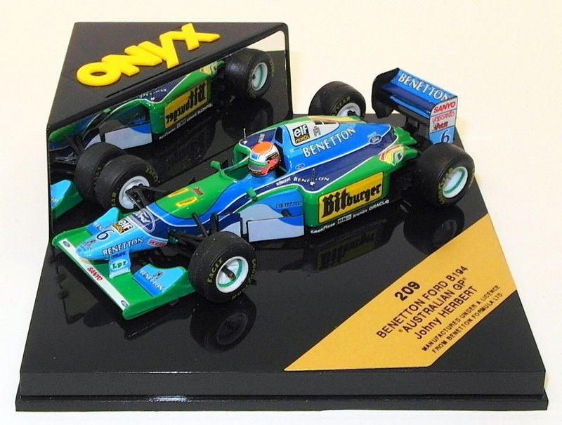 Onyx 1/43 Scale Model Car 209 - Benetton Ford B194 Australian GP - J.Herbert