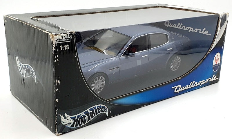 Hot Wheels 1/18 Scale Diecast - B7003 Maserati Quattroporte Metallic Blue