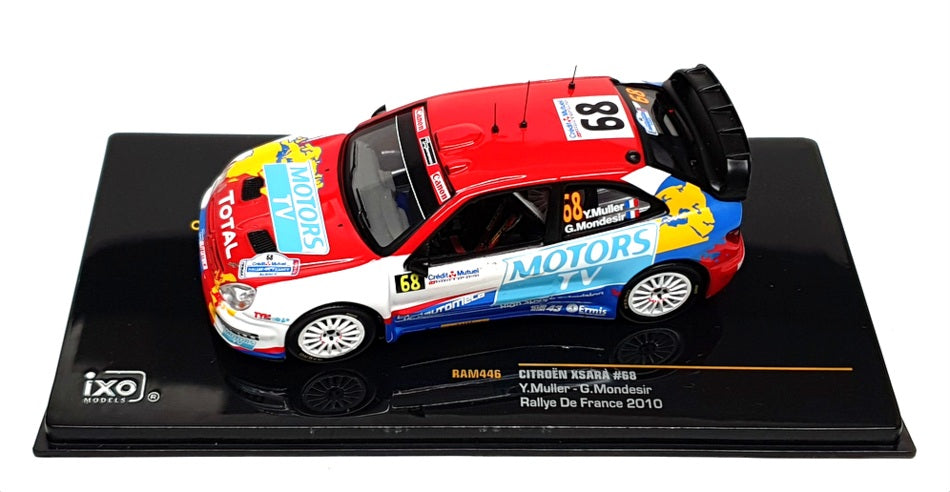 Ixo 1/43 Scale RAM446 - Citroen Xsara #68 Rallye De France 2010