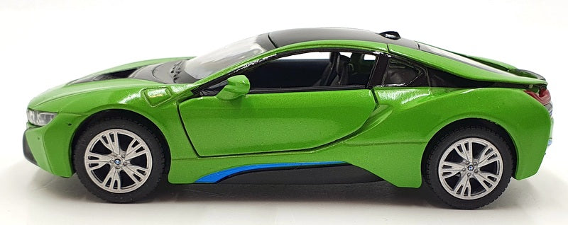 Kinsmart BMW I8 (Blue) 1:36 Pull-Back Diecast Car with Openable Doors