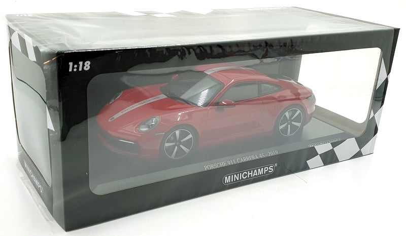 Minichamps 1/18 Scale 155 067326 Porsche 911 Carrera 4S 2019 Carmine