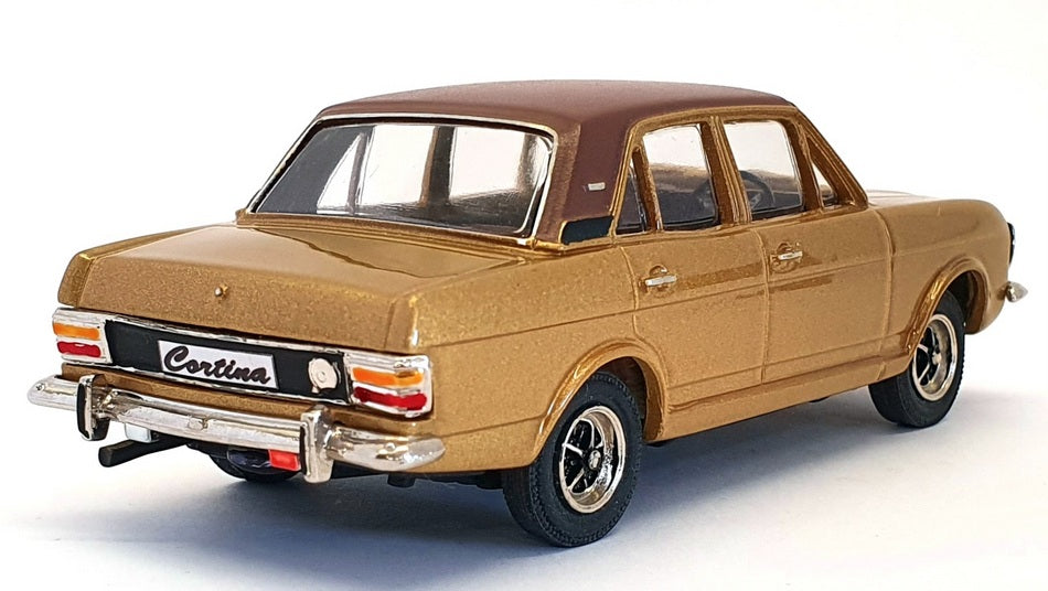 Pathfinder GTA Models 1/43 Scale GTA01G - Ford Cortina Mk2 1600E Gold/Vinyl Roof