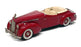 Western 1/43 Scale WMS31 - 1940 Packard Darrin Super 8 - Deep Red/White