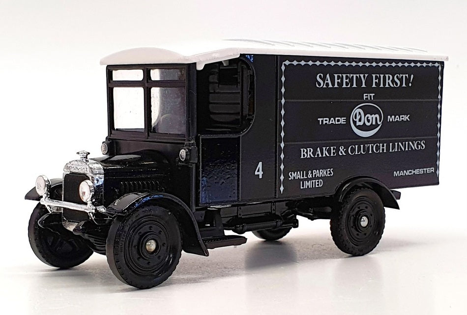 Corgi 13cm Long Diecast 910 - Thornycroft Van Safety First - Black/White