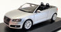 Maxi Champs 1/43 Scale Model Car 940 017130 - 2007 Audi Cabriolet - Met Silver