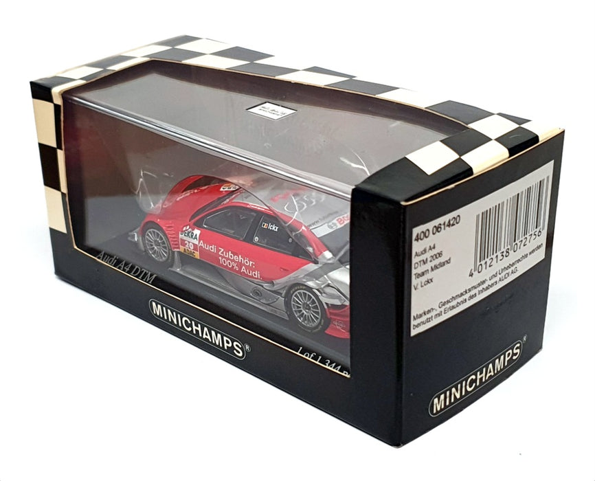 Minichamps 1/43 Scale 400 061420 - Audi A4 DTM 2006 - #20 V. Lckx