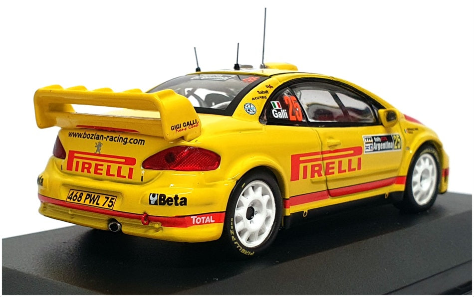 Ixo 1/43 Scale RAM246 - Peugeot 307 WRC Rally Argentina 2006 - Yellow