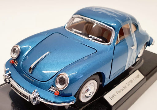 Superior Collectibles 1/24 Scale SS7721W - 1961 Porsche 356b Coupe - Blue