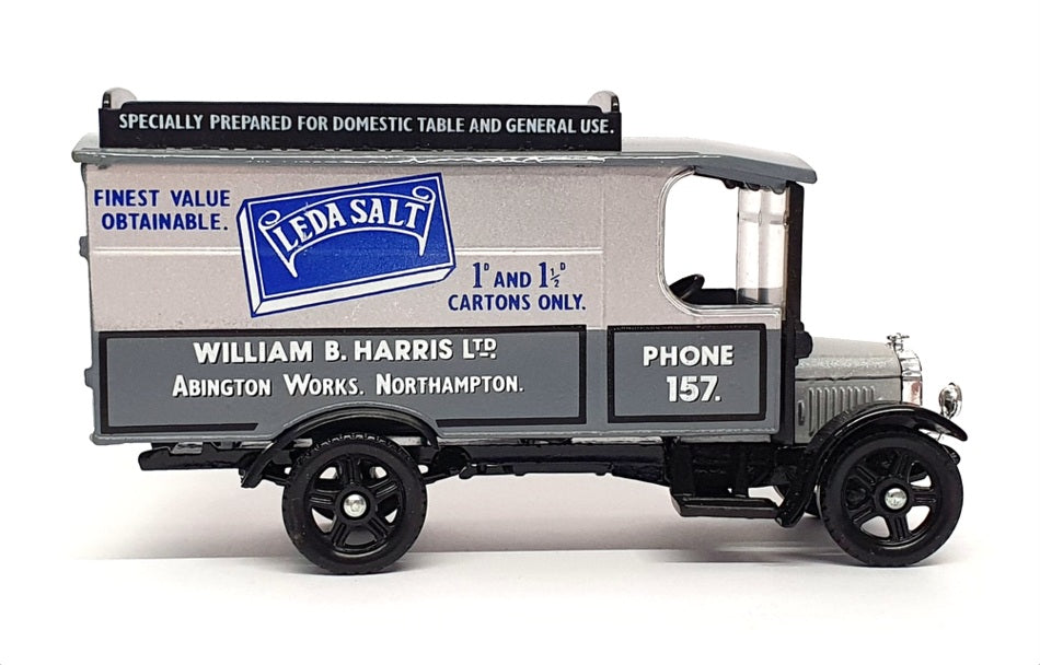 Corgi 1/50 Scale C859/7 - Thornycroft Box Van Leda Salts - Silver/Grey