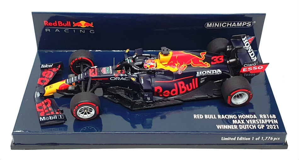 Minichamps 1/43 Scale 410 211433 - F1 Red Bull Honda RB16B Verstappen 2021