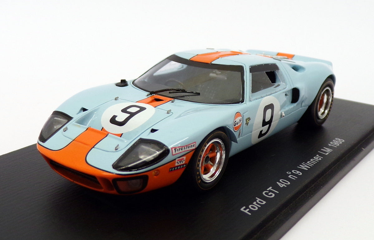 Spark 1/43 Scale 43LM68 - Ford GT40 - #9 Winner Le Mans 1968