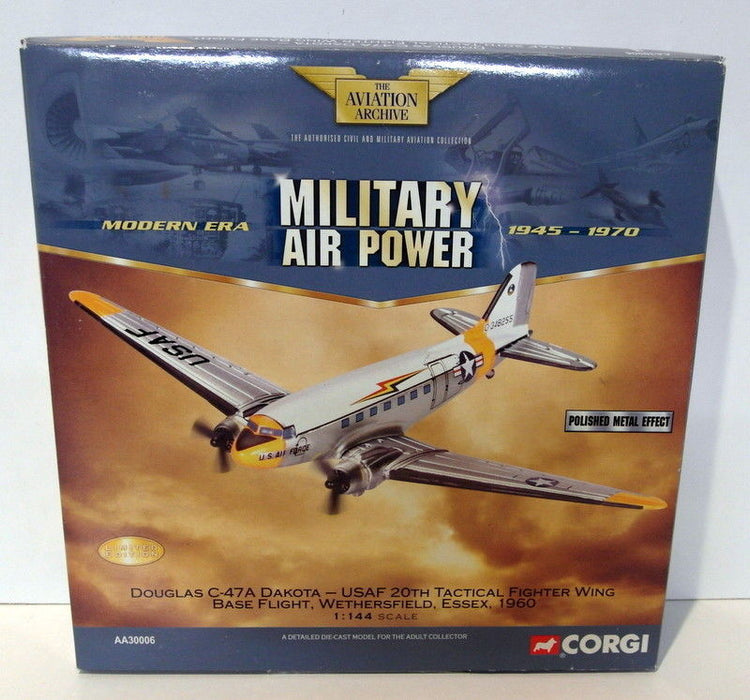 Corgi 1/144 Scale Diecast  AA30006 Douglas C-47A Dakota USAF 20TH Tatcial wing