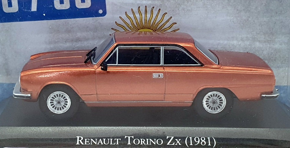 Altaya 1/43 Scale Diecast 4921 - 1981 Renault Torino Zx - Metallic Copper