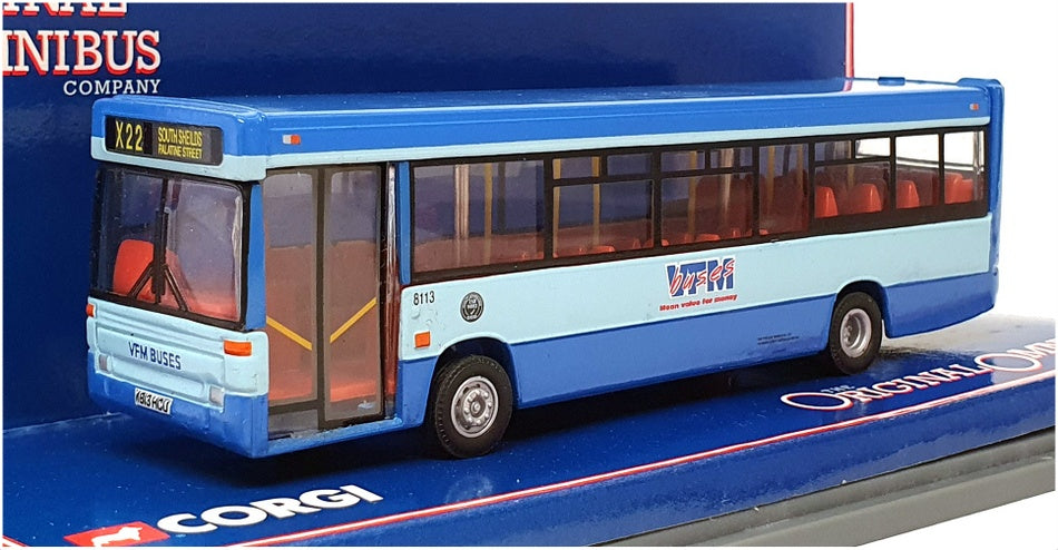 Corgi 1/76 Scale 42809 - Dennis Dart V.F.M. Bus RX22 South Sheilds - Blue