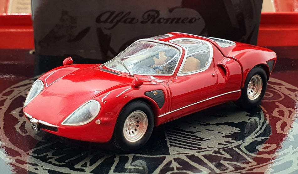 Minichamps 1/43 Scale 436 120920 - 1968 Alfa Romeo Tipo 33 Stradale - Red