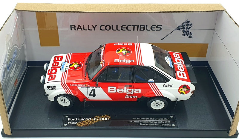 Sun Star 1/18 Scale Diecast 4853 - Ford Escort RS1800 #4 Droogmans Belga 1981