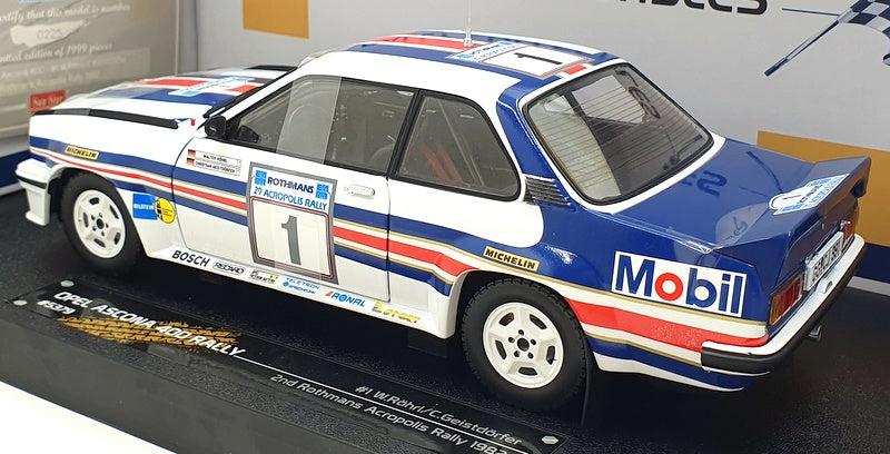 Sun Star 1/18 Scale 5379 - Opel Ascona 400 #1 W.Rohrl Acropolis Rally 1982