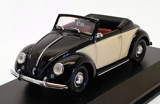 Minichamps 1/43 Scale 052131 - VW Hebmuller Cabriolet  - Black/Cream