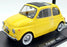 KK Scale 1/12 Scale Diecast KKDC120034 - Fiat 500 F 1968 - Yellow