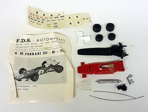 FDS Kits 1/43 Scale White Metal - N.36 Ferrari 312 B1 1971 Jacky Ickx Part Built