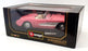 Burago 1/18 Scale Model Car 3024 - 1957 Chevrolet Corvette -  Pink