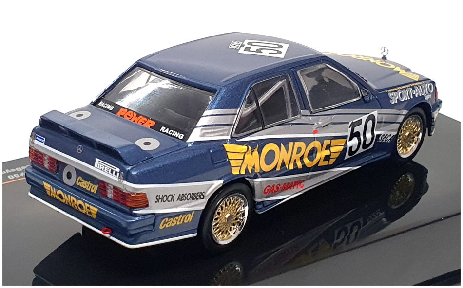 Ixo 1/43 Scale GTM124 - Mercedes Benz 190E 2.3 16V #50 ETCC 1986 - Blue