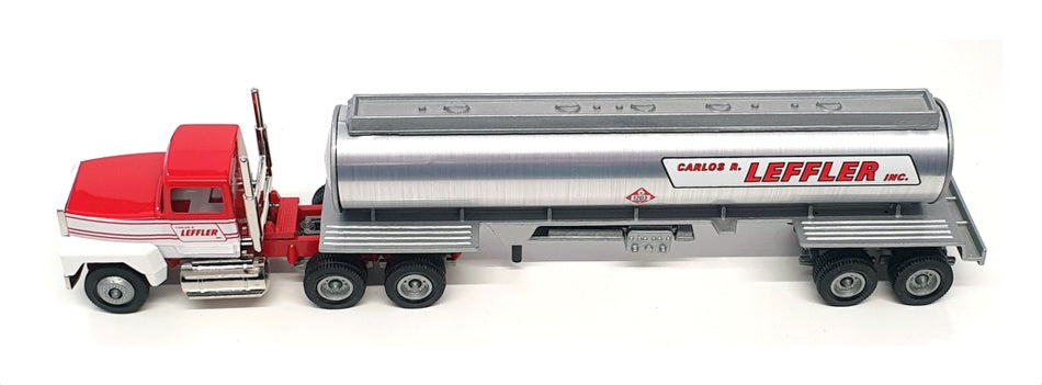 Winross 1/64 Scale 21322 - Ford Tanker Truck (Leffler) - Red/White/Silver