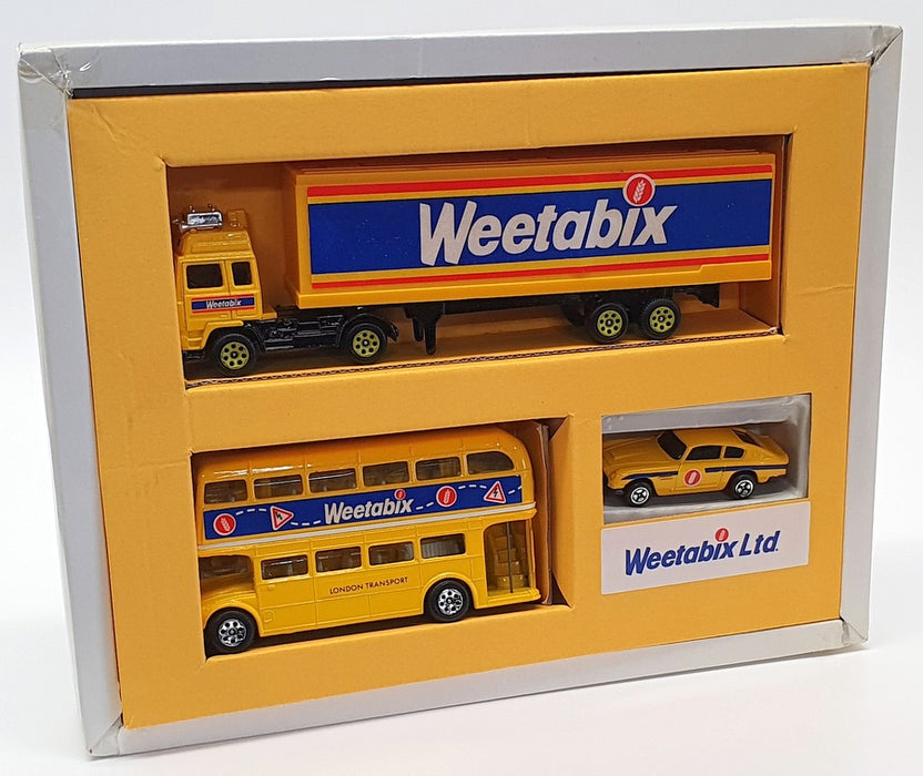 Corgi Weetabix Collection CCW01 - RT Bus Volvo Truck Aston Martin Car