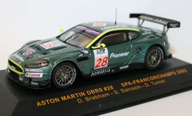 Ixo 1/43 Scale - GTM029 - Aston Martin DBR9 #28 Spa Francorchamps 2005 Brabham