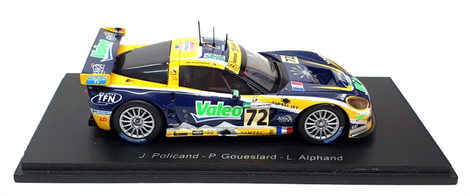 Spark 1/43 Scale Resin S0168 - Corvette C6-R - #72 Le mans 2007 - Blue/Yellow