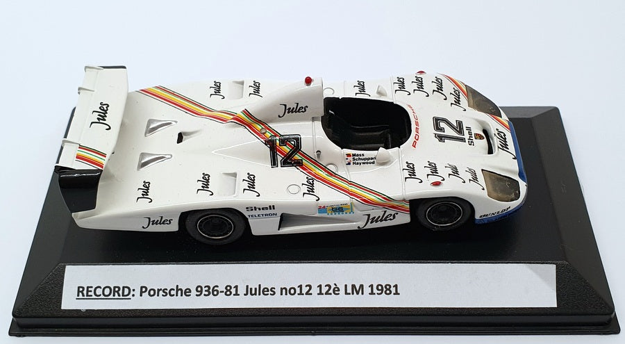 Record 1/43 Scale Built Kit RE16920 - Porsche 936-81 - #12 LM 1981