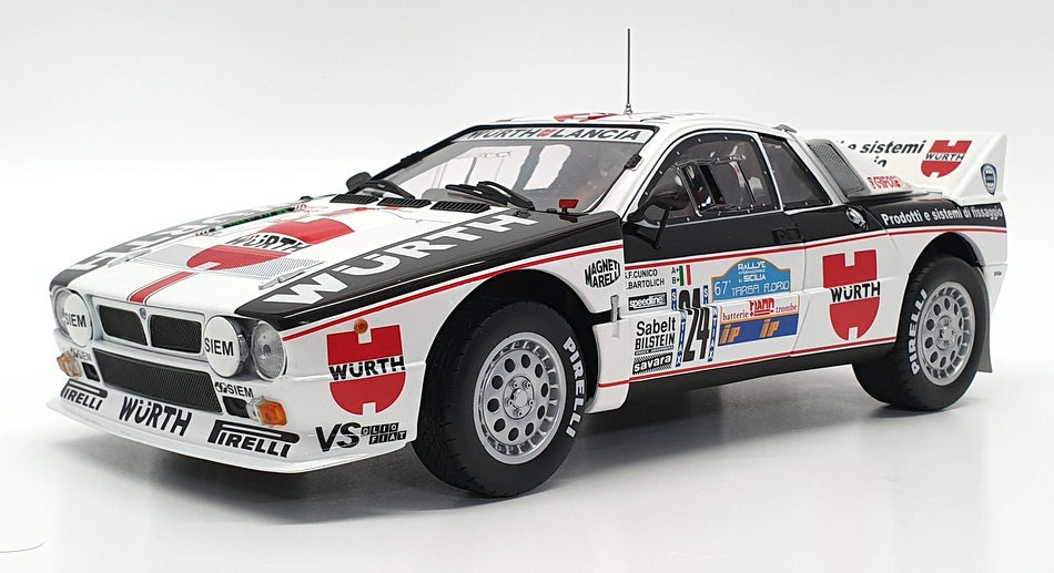 Kyosho 1/18 Scale 08302H - Lancia 037 Rally 1983 Sicilia Targa Florio Winner