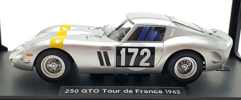 Voiture Miniature FERRARI 250 GTO de 1962 en Métal KK-SCALE 1/18