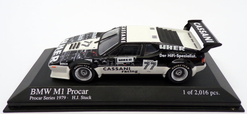 Minichamps 1/43 Scale 430 792577 - BMW M1 Procar Team Cassani Stuck 1979