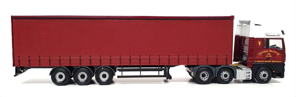 Corgi 1/50 Scale CC13402 - ERF ECT Curtainside Truck Torridge Ltd - Maroon