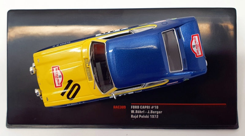 IXO Models 1/43 Scale Model Car RAC309 - 1972 Ford Capri #10