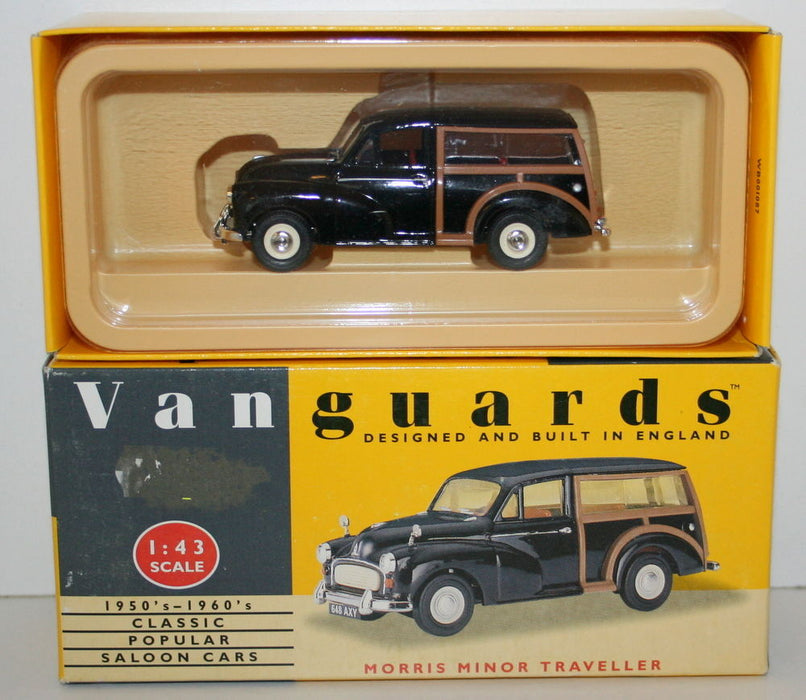 VANGUARDS 1/43 VA10000 MORRIS MINOR TRAVELLER BLACK