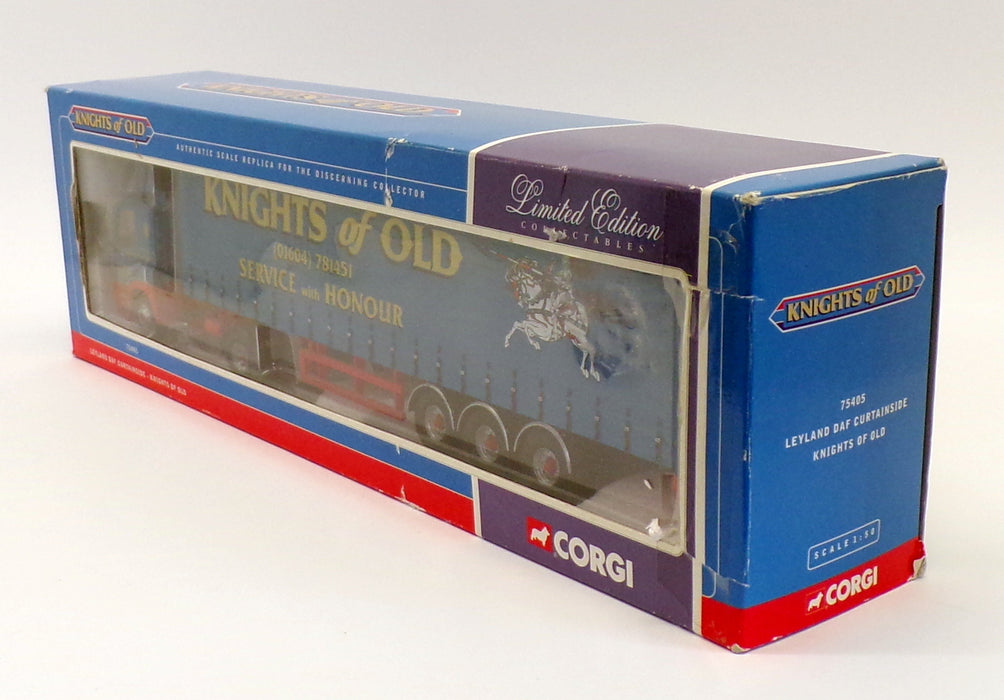 Corgi 1/50 Scale Diecast 75405 - Leyland DAF Curtainside - Knights Of Old