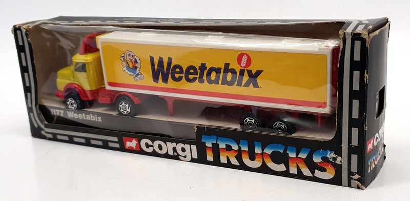 Corgi Diecast Appx 20cm Long 1177 - Mercedes Benz Weetabix - Yellow