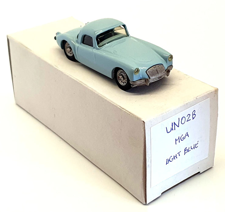 Unknown Brand 1/43 Scale Model Car UN02B - MGA - Light Blue