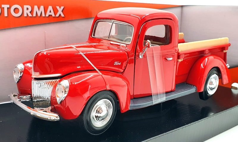 Motormax 1/24 Scale Diecast 73234 - 1940 Ford Pickup - Red