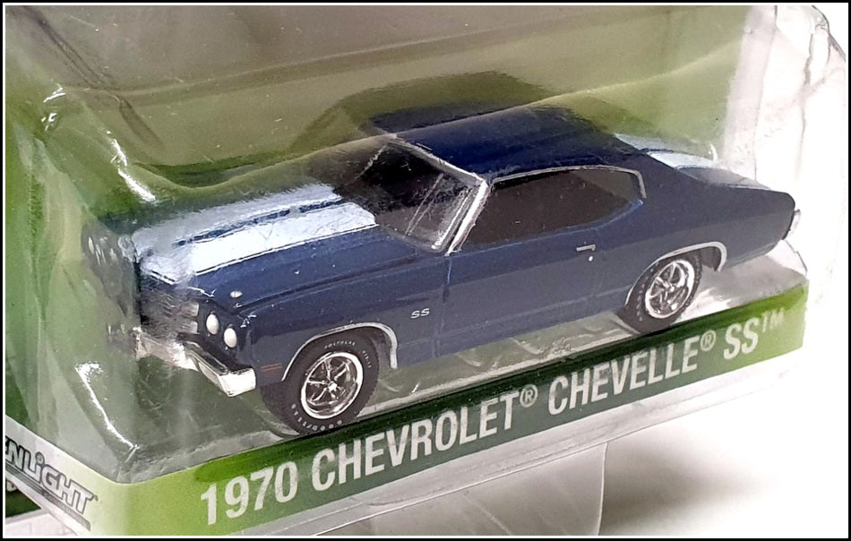 Greenlight 1/64 Scale 51057 - 1970 Chevrolet Chevelle SS - Blue/White Stripe