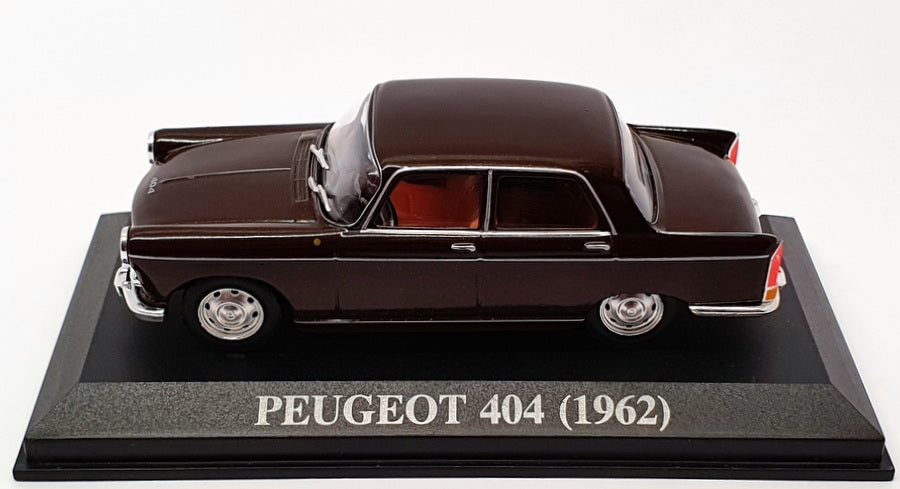 Altaya 1/43 Scale Diecast AL17221D - 1962 Peugeot 404 - Brown