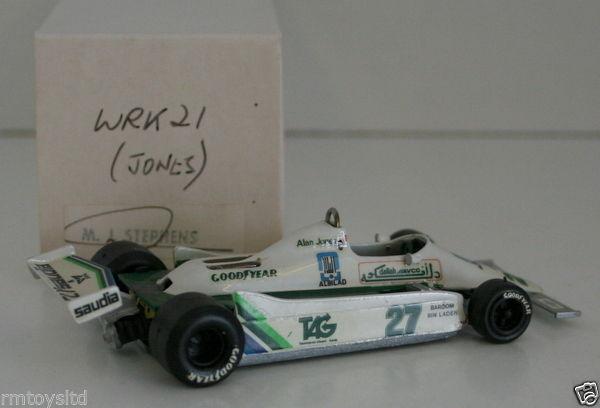 WESTERN MODELS SIGNED 1st VERSION - 1/43 SCALE - WRK21 WILLIAMS FW007 - A JONES